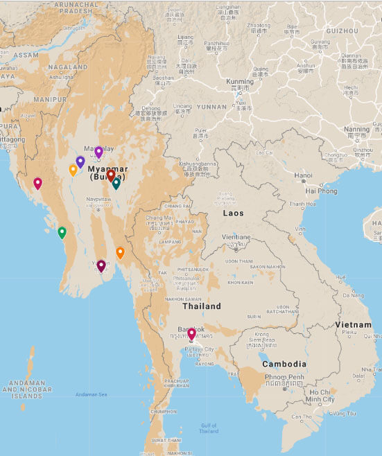 Voyages d’aventure au Myanmar 20 jours