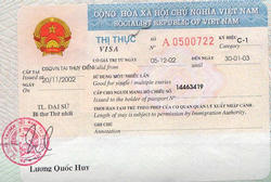 Formulaire de demande de visa Vietnam à l'arrivée