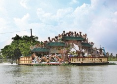 Temple flottant Phu Chau à Saigon - Unique temple flottant à Ho Chi Minh ville