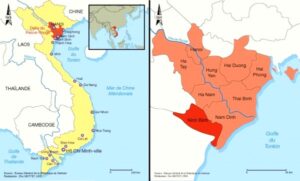 19 provinces du Nord Vietnam et les provinces du delta du fleuve rouge Vietnam