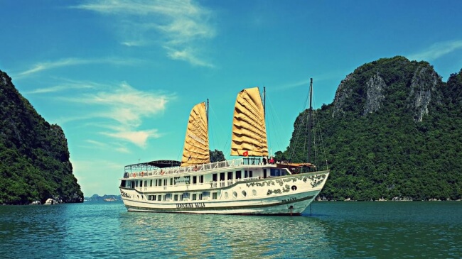 Croisière sur Halong: Jonque INDOCHINE SAIL 2 jour/ 1 nuit