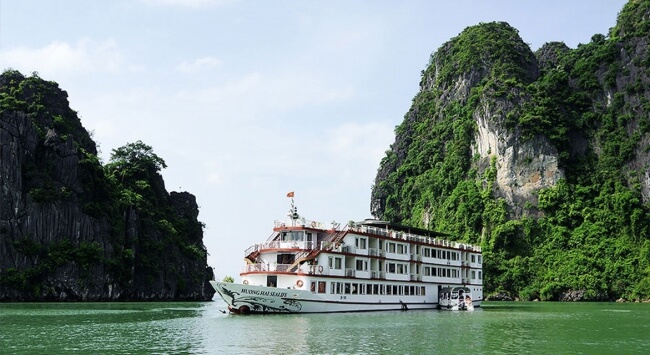 Croisière Halong en Jonque Huong Hai 2 jours/ 1 nuits