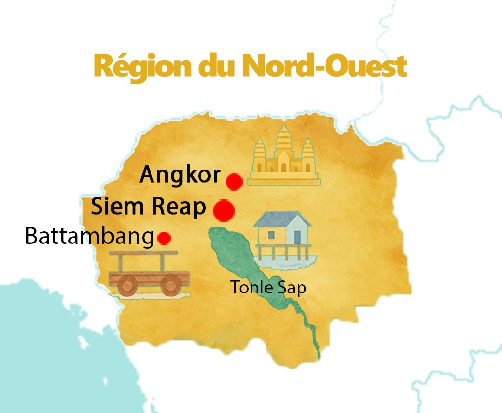 Carte touristique du Cambodge 32