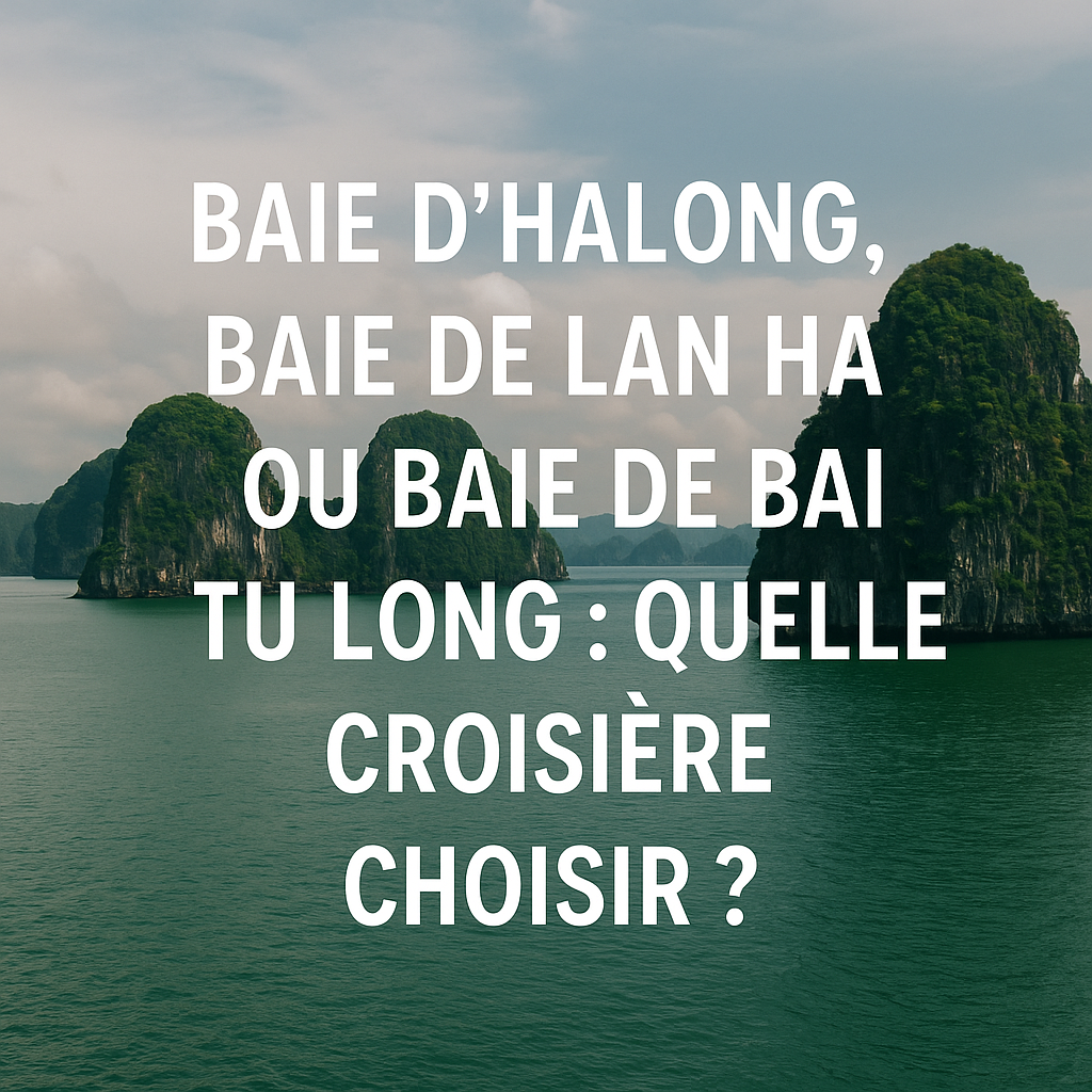 Baie d’Halong, baie de Lan Ha ou baie de Bai Tu Long : quelle croisière choisir ?