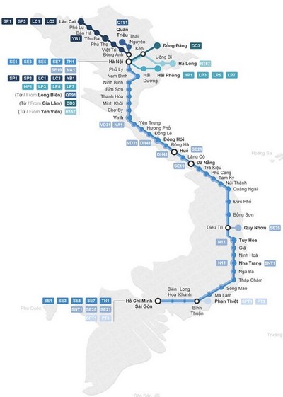 Carte voyage Vietnam
