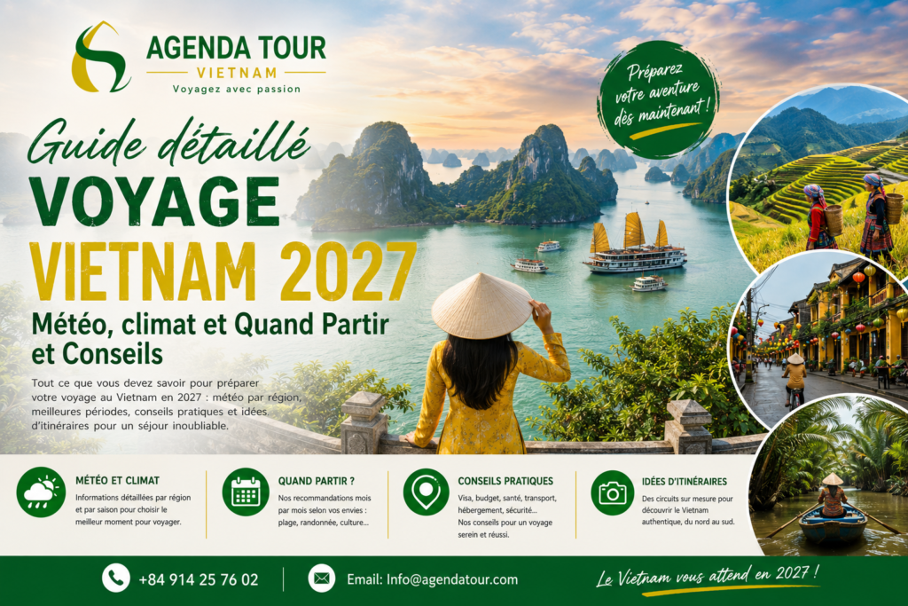 Guide détaillé Voyage Vietnam 2027 - Météo, climat et Quand Partir