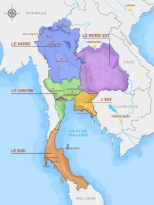 Carte Thaïlande
