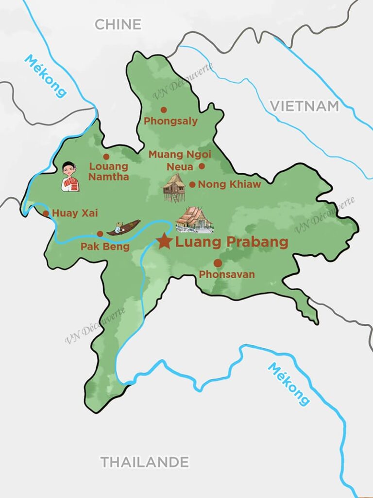 Carte Laos du Nord