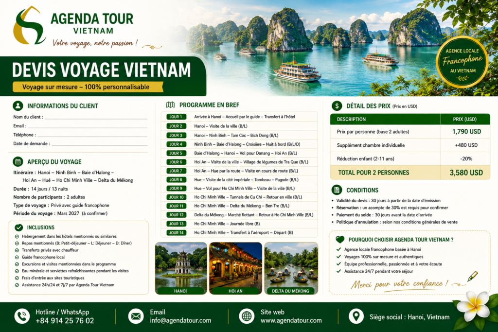 Devis voyage Vietnam, Devis voyage au Vietnam: Agence locale Devis voyage Vietnam, Devis voyage au Vietnam: Agence locale