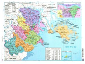 Carte Haiphong Vietnam
