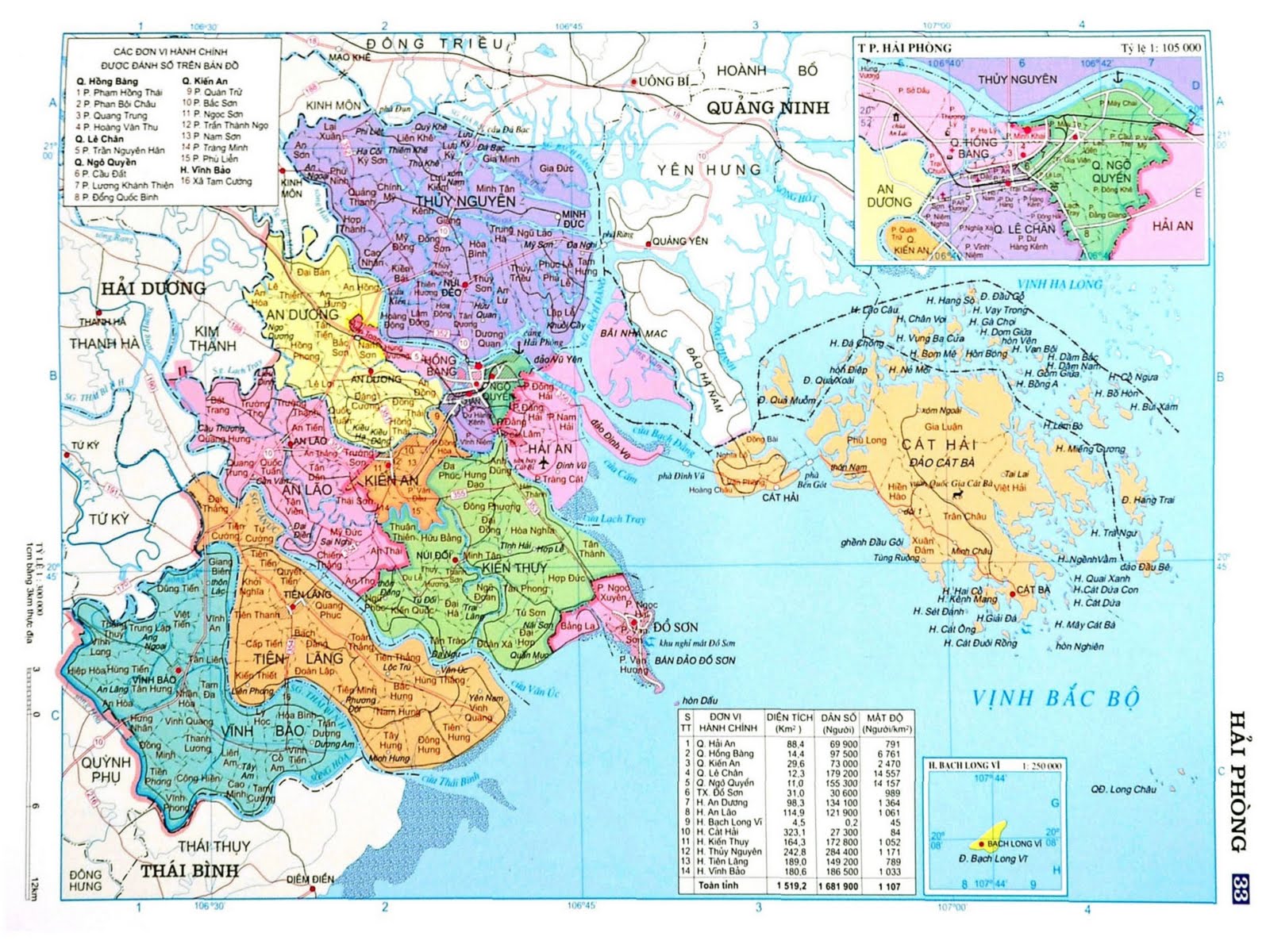 Carte Haiphong Vietnam