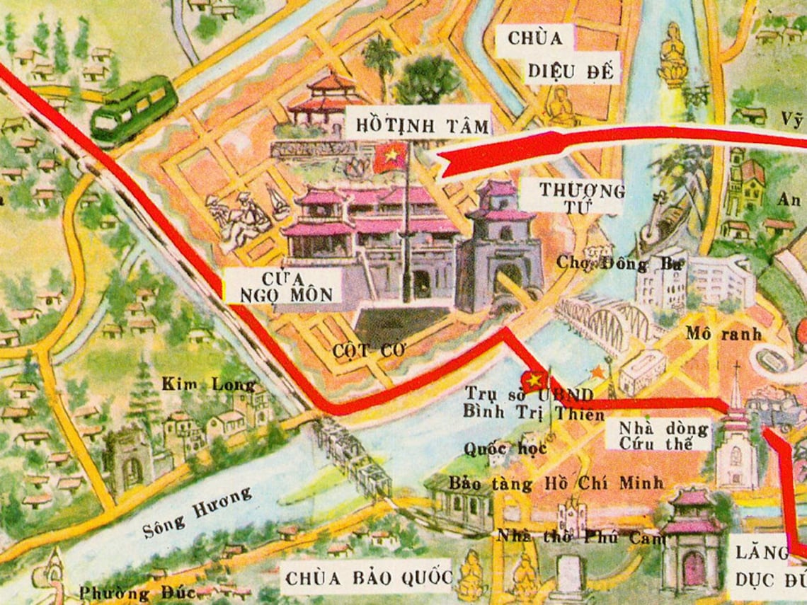 Carte Hue Vietnam