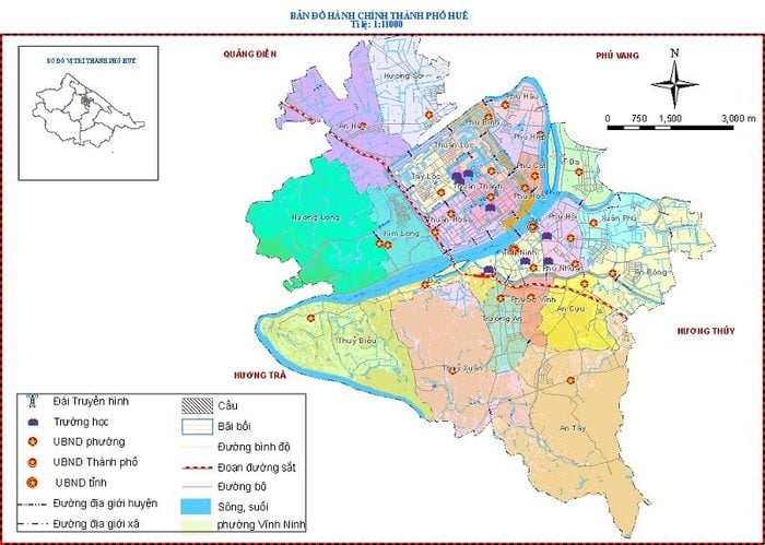 Carte Hue Vietnam